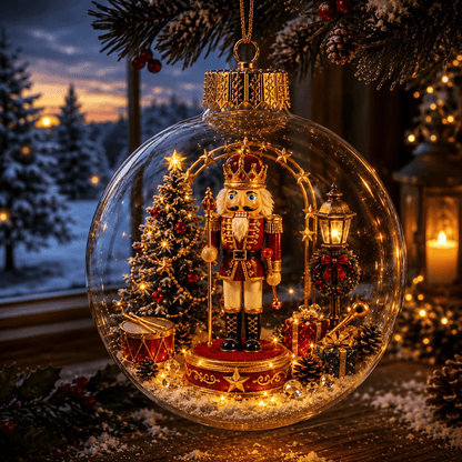 🎄 Žiarivá vianočná rozprávková dekorácia🍇 – Osvetlená miniatúrna sviatočná scéna s teplým LED svetlom✨