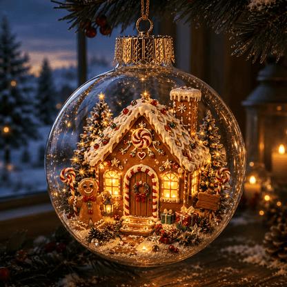 🎄 Žiarivá vianočná rozprávková dekorácia🍇 – Osvetlená miniatúrna sviatočná scéna s teplým LED svetlom✨