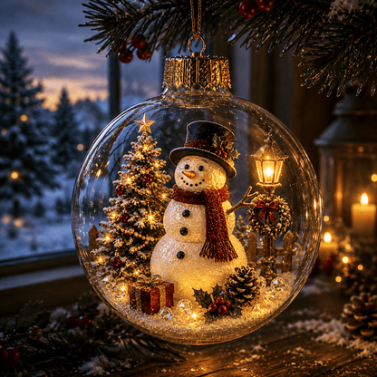🎄 Žiarivá vianočná rozprávková dekorácia🍇 – Osvetlená miniatúrna sviatočná scéna s teplým LED svetlom✨