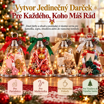 🎁 Vianočná darčeková škatuľka v tvare zvončeka (DIY) – premeňte drobné darčeky na jedno veľké prekvapenie🎄