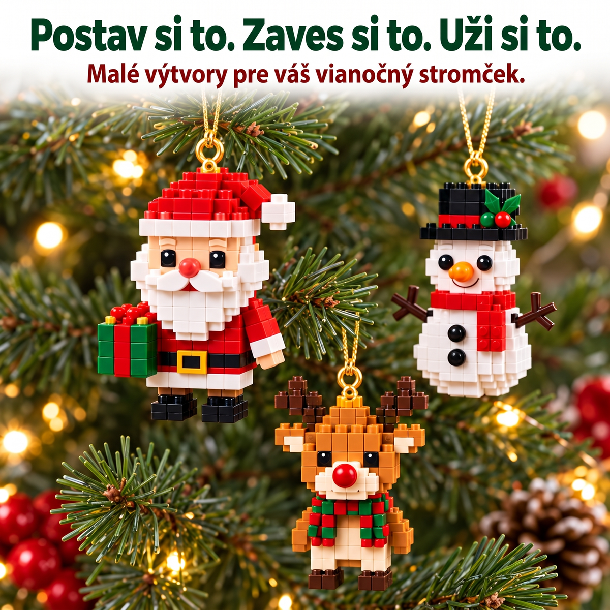 🎅🔥 POSLEDNÝ DEŇ: 50% ZĽAVA 🍇 Vianočný stavebnicový adventný kalendár pre celú rodinu! 💎