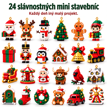 🎅🔥 POSLEDNÝ DEŇ: 50% ZĽAVA 🍇 Vianočný stavebnicový adventný kalendár pre celú rodinu! 💎