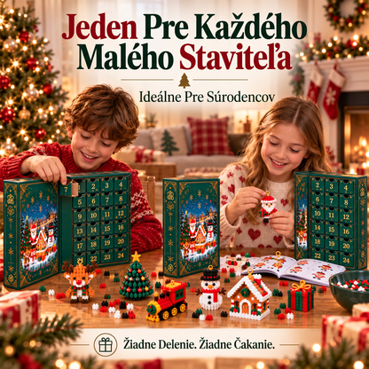 🎅🔥 POSLEDNÝ DEŇ: 50% ZĽAVA 🍇 Vianočný stavebnicový adventný kalendár pre celú rodinu! 💎