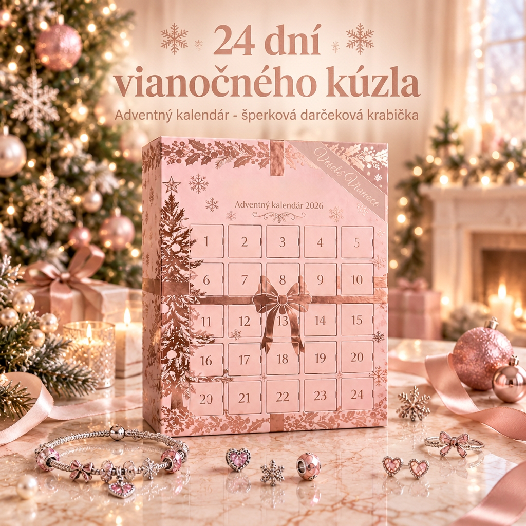 🎄 Vianočný adventný kalendár so šperkami pre ženy na rok 2026🍈 – 24 dní prekvapení v podobe príveskov, náramku a náhrdelníka ✨