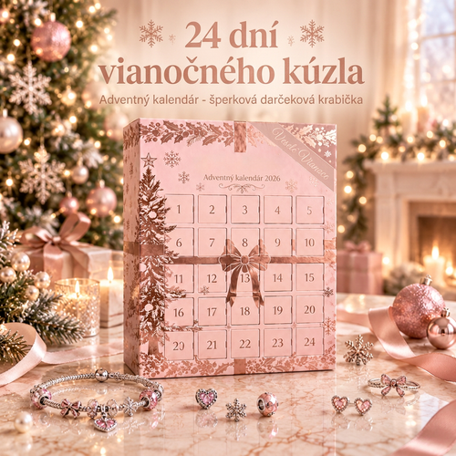 🎄 Vianočný adventný kalendár so šperkami pre ženy na rok 2026🍈 – 24 dní prekvapení v podobe príveskov, náramku a náhrdelníka ✨