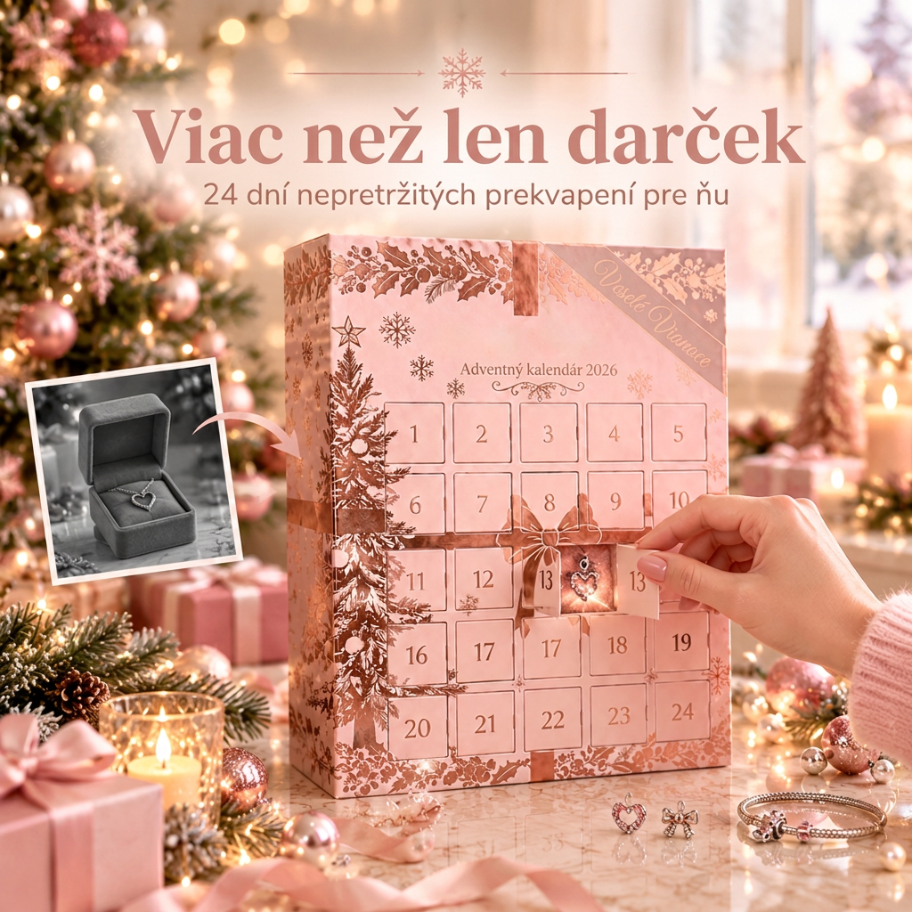 🎄 Vianočný adventný kalendár so šperkami pre ženy na rok 2026🍈 – 24 dní prekvapení v podobe príveskov, náramku a náhrdelníka ✨