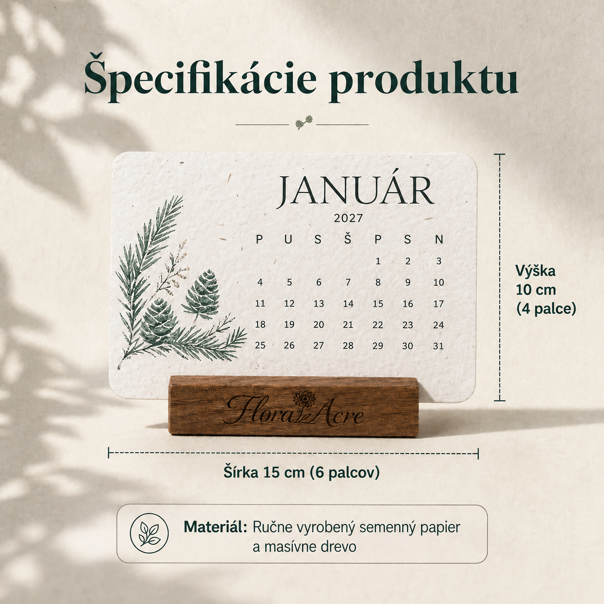🌱 Kalendár na rok 2027 so semienkami na výsadbu 🍈 – Rok plný krásy a nového života na každej strane! 🌸🎁