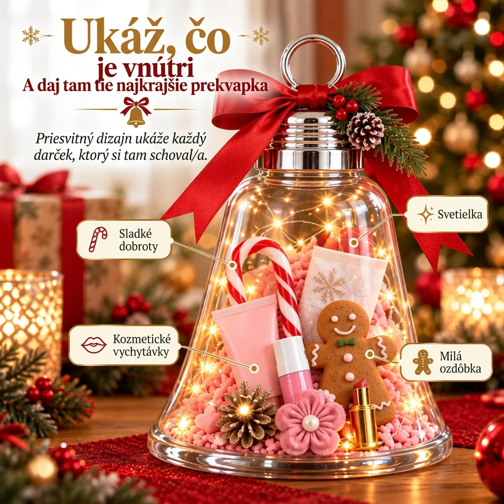🎁 Vianočná darčeková škatuľka v tvare zvončeka (DIY) – premeňte drobné darčeky na jedno veľké prekvapenie🎄