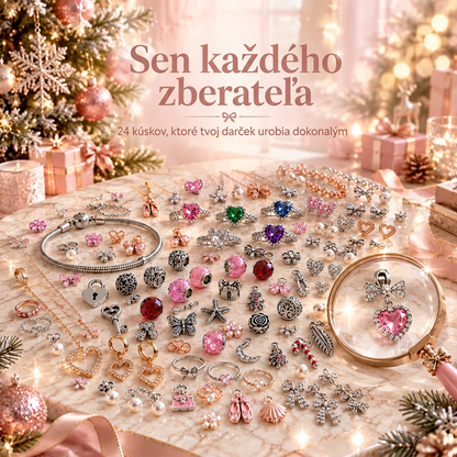🎄 Vianočný adventný kalendár so šperkami pre ženy na rok 2026🍈 – 24 dní prekvapení v podobe príveskov, náramku a náhrdelníka ✨