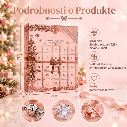 🎄 Vianočný adventný kalendár so šperkami pre ženy na rok 2026🍈 – 24 dní prekvapení v podobe príveskov, náramku a náhrdelníka ✨