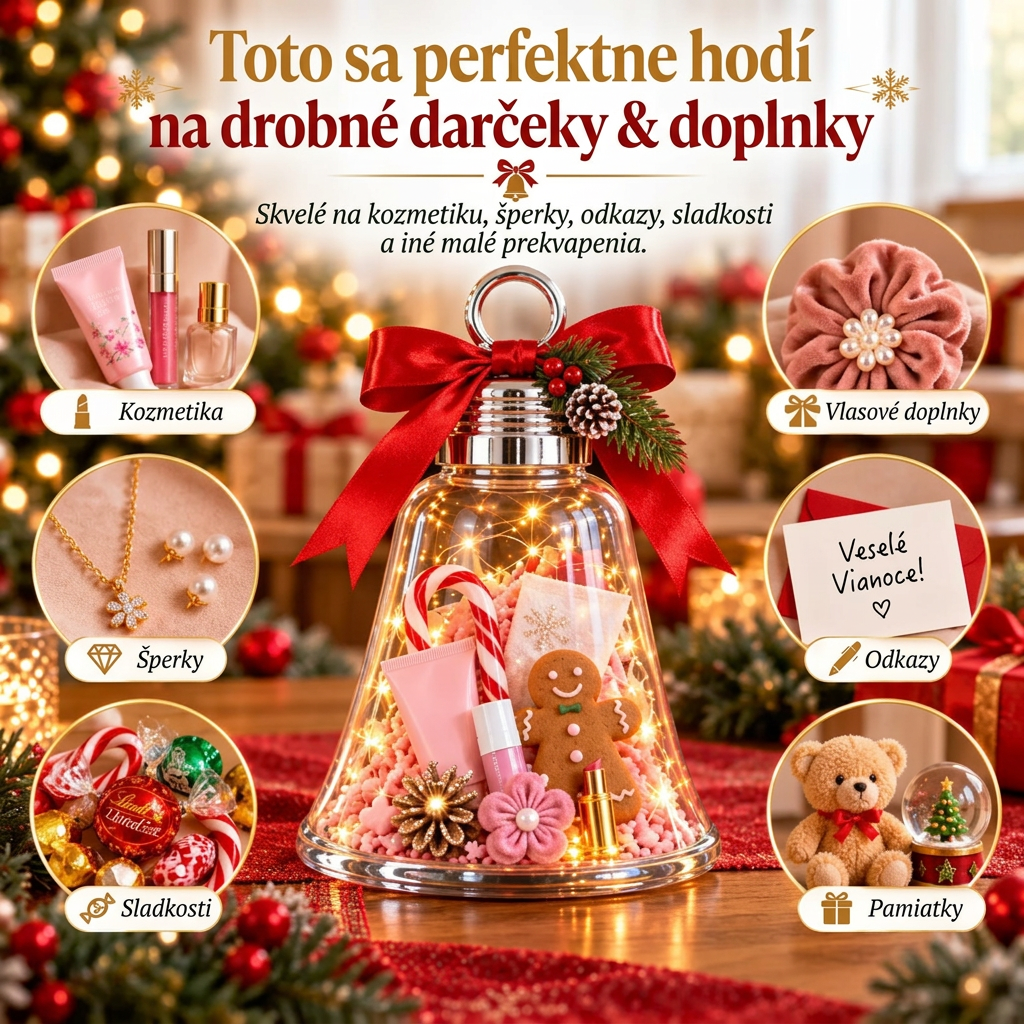 🎁 Vianočná darčeková škatuľka v tvare zvončeka (DIY) – premeňte drobné darčeky na jedno veľké prekvapenie🎄